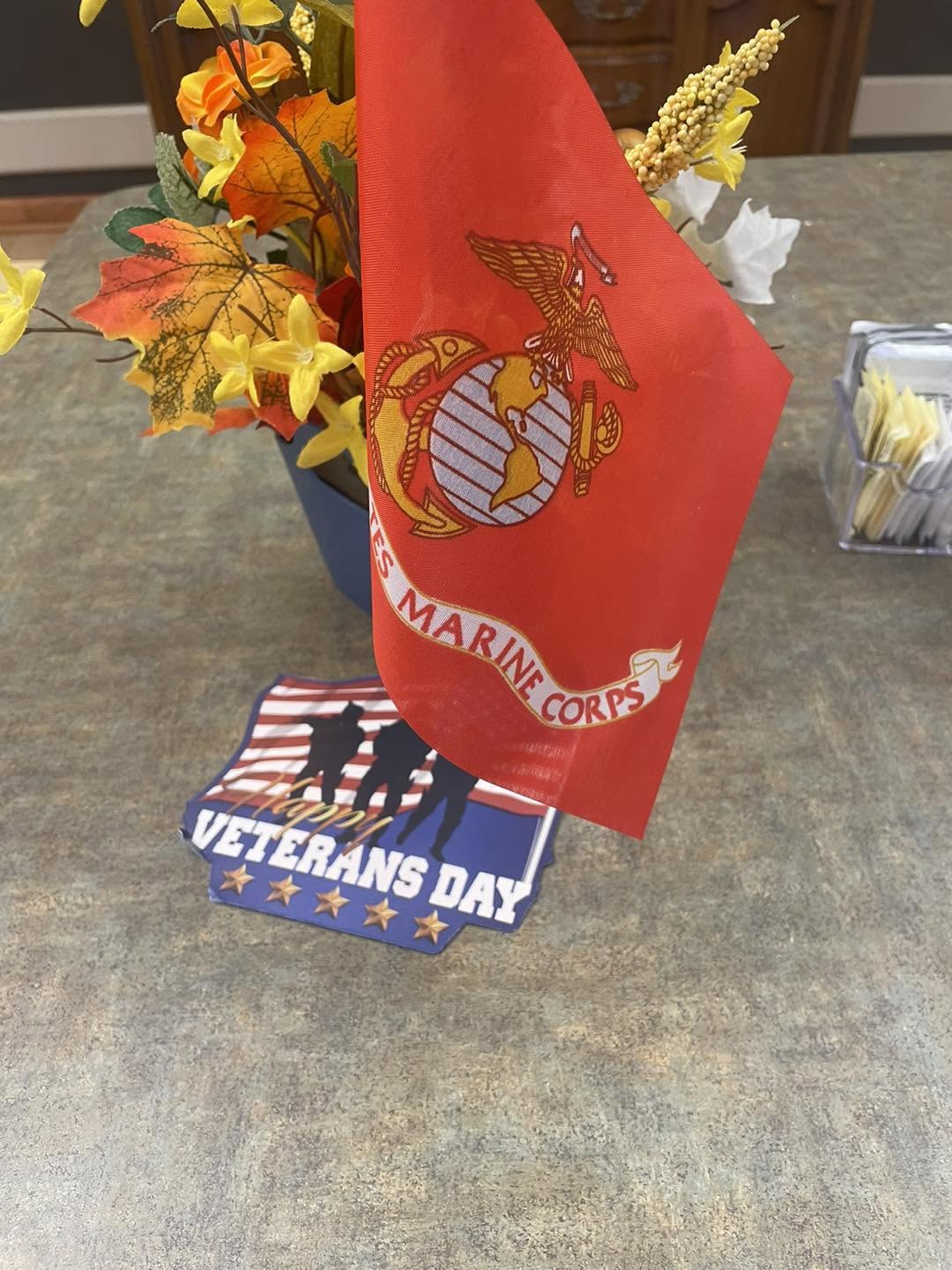 D and J Music Factory veterans event display